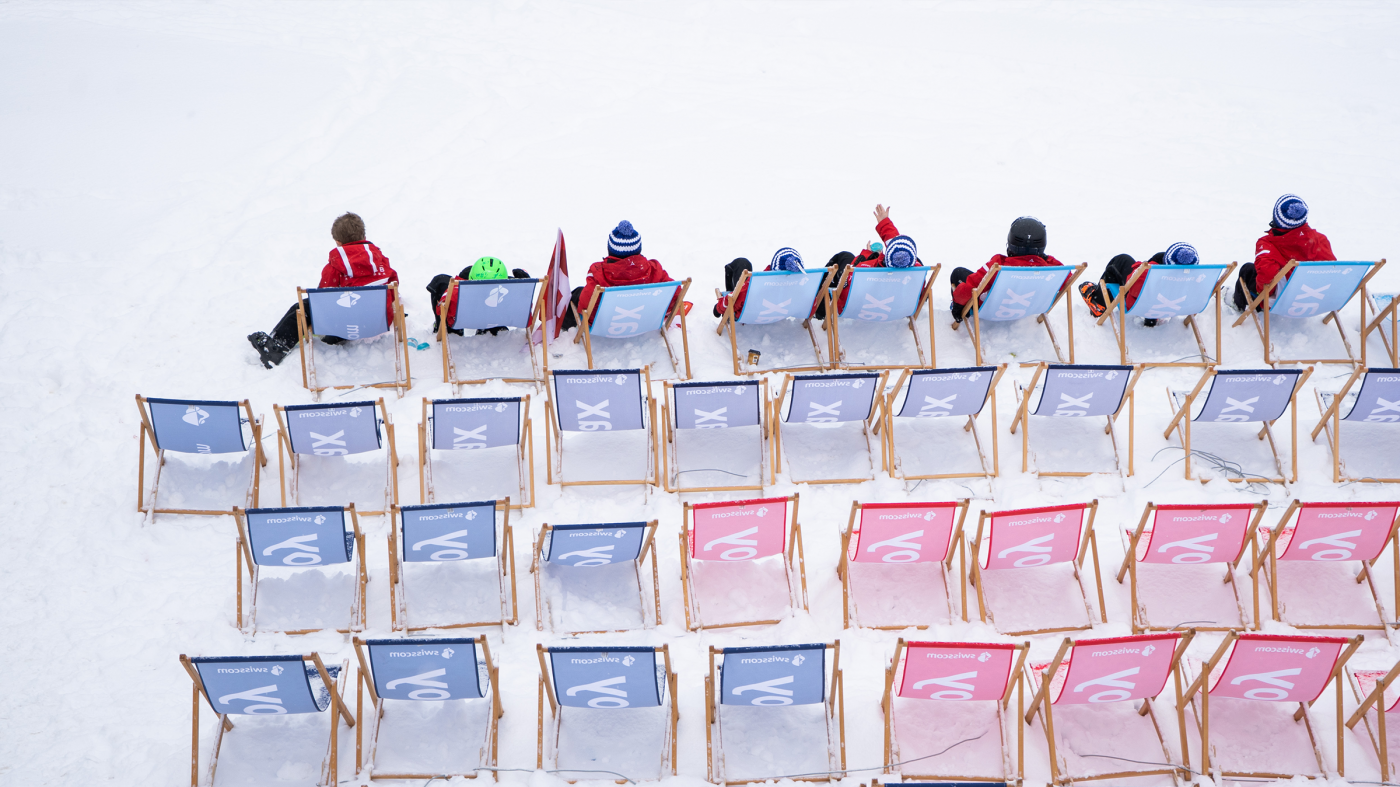 Swisscom Fan Zone in Adelboden